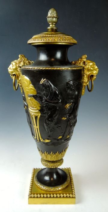 French Bronze Figural Urn (1 of 6)
