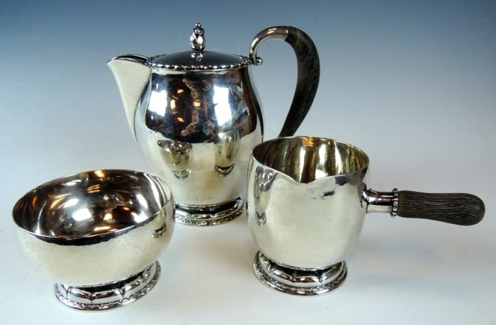 Georg Jensen Silver Tea Set (1 of 4)