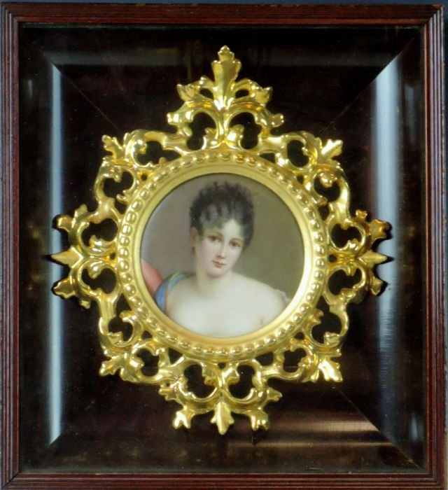 Madame Recamier German Porcelain Plaque (1 of 6)
