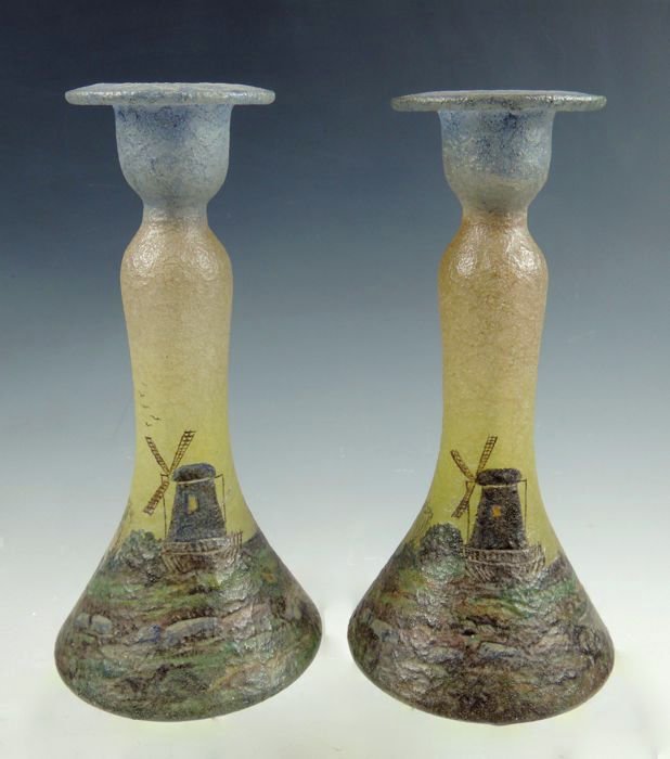 Pair Scenic Handel Candlesticks (1 of 5)