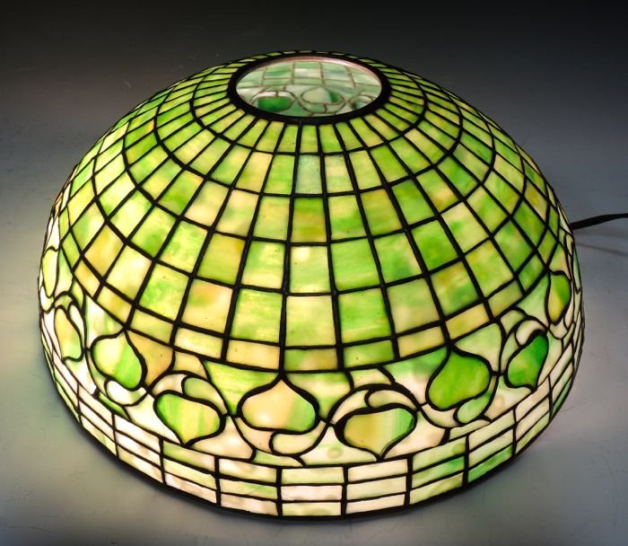 Tiffany Studios Acorn Leaded Glass Shade (1 of 4)