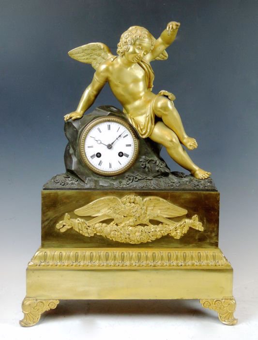 French Empire Bronze Shelf Clock (1 of 5)