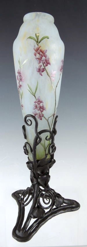 Daum Nancy Cameo Enameled Vase (1 of 4)