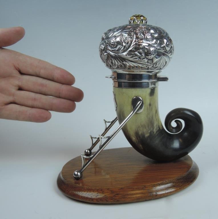 Sterling Silver Scottish Mull Inkwell (1 of 8)