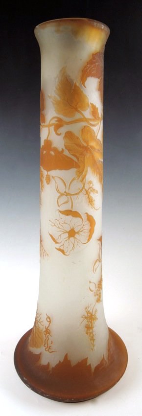 Monumental Galle Cameo Art Glass Vase (1 of 4)