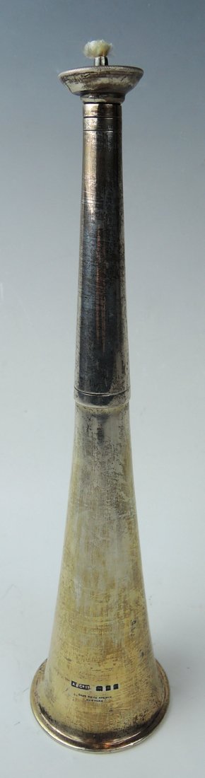 English Sterling Silver Horn Cigar Cutter (1 of 4)