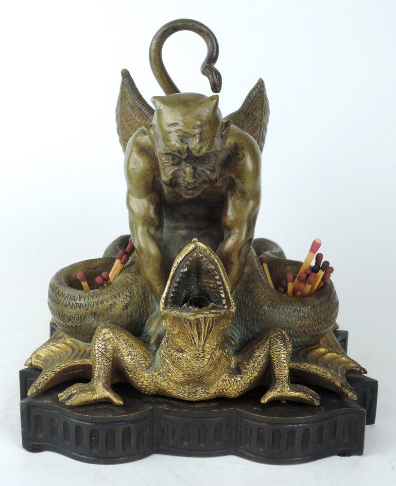 Spectacular Winged Devil & Dragon Cigar Lighter