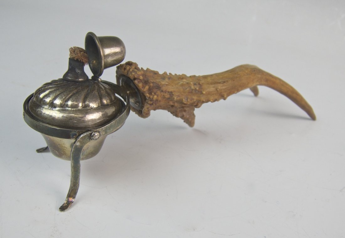 Horn & Sterling Silver Gimbal Lighter (1 of 3)