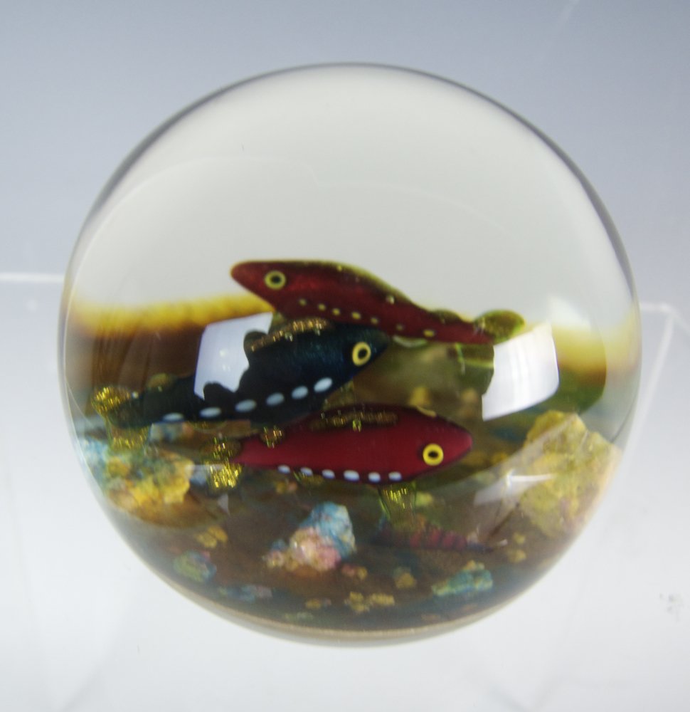 Paul Ysart "Fish" Paperweight (1 of 3)