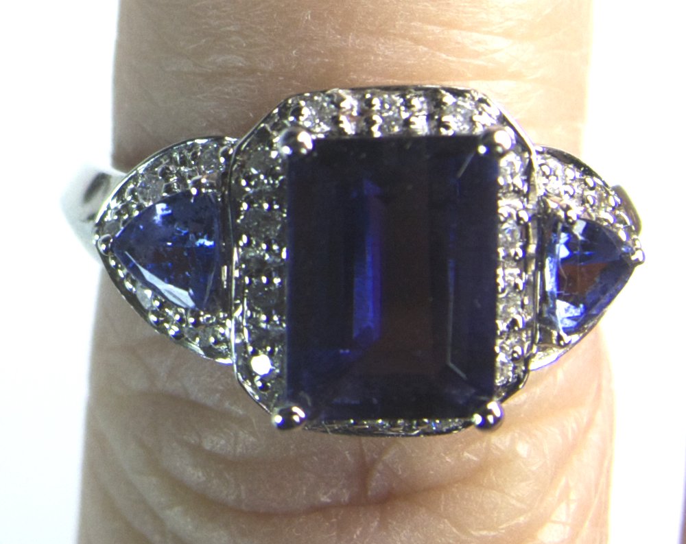 14K Tanzanite and Diamond Ring (1 of 2)