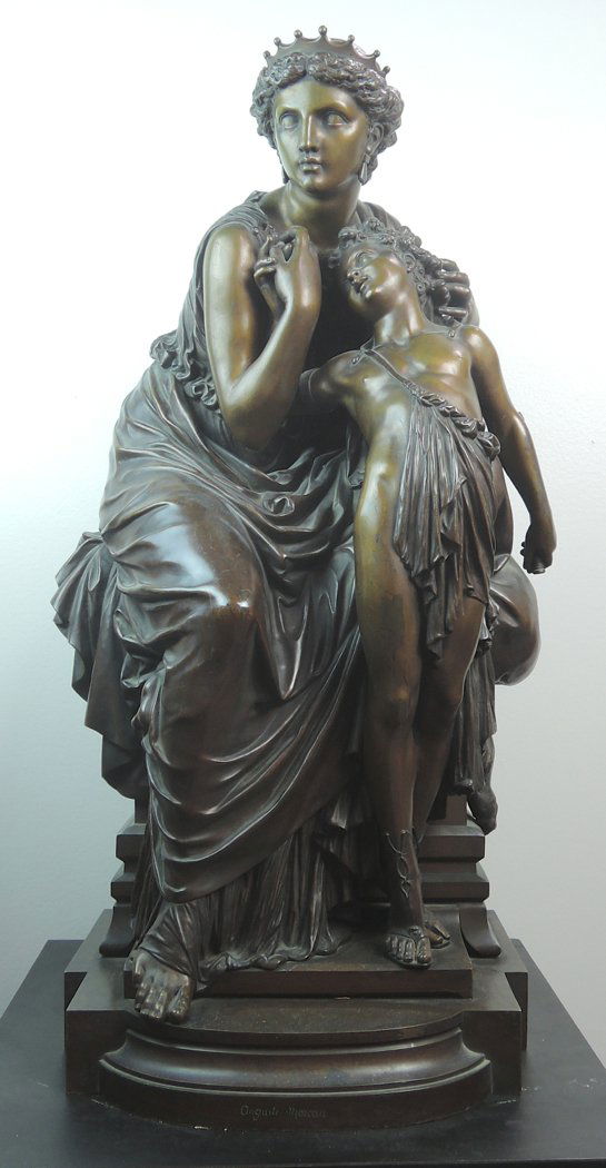 Auguste Moreau Figureal of "Mother and Child" (1 of 6)