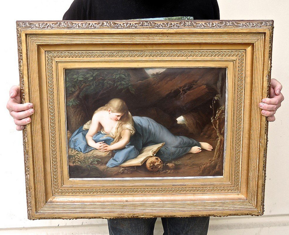 Huge KPM Porcelain Plaque "The Penitent Magdalene (1 of 4)