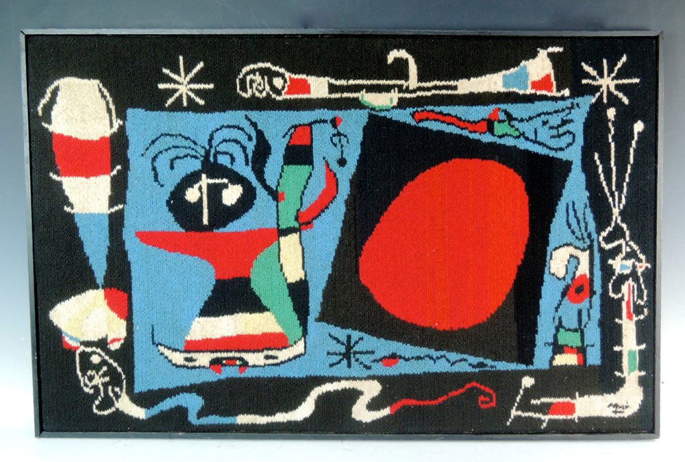 Joan Miro Signed Wall Weaving (Tapestry) (1 of 2)