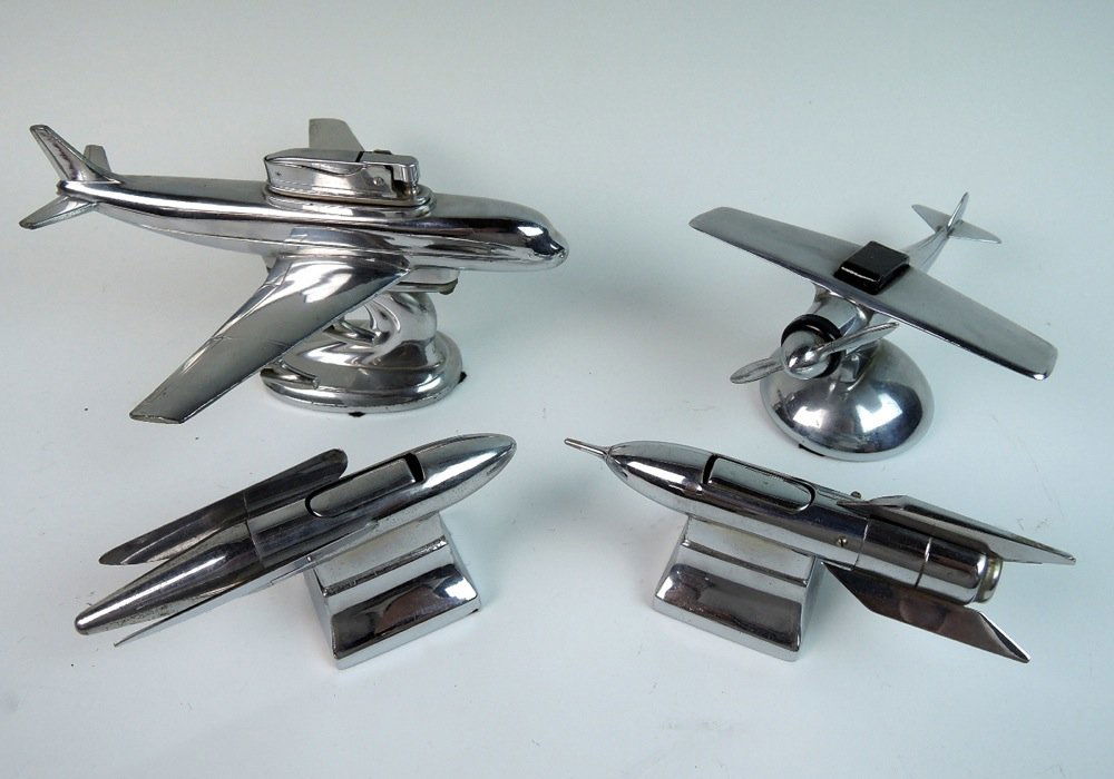 4 Deco Lighters 2 Airplanes 2 Rockets (1 of 10)