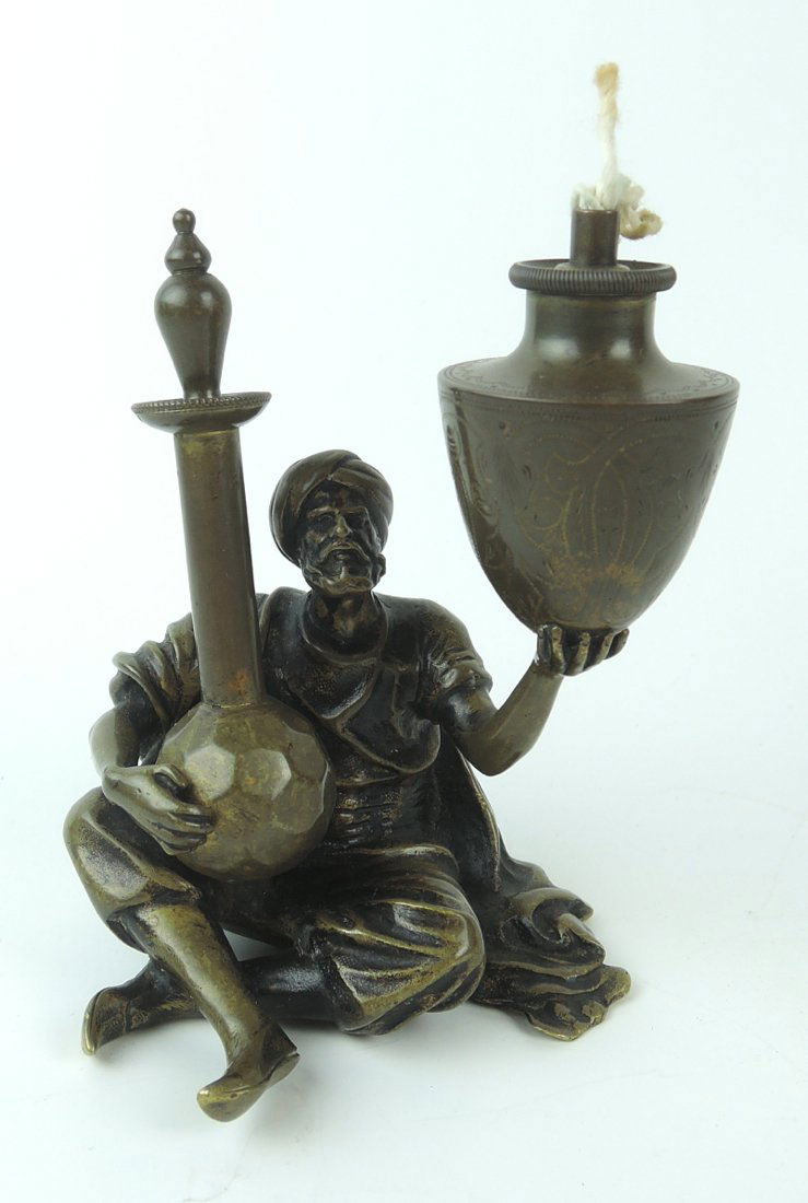 Bronze Bedouin Merchant Cigar Lighter (1 of 3)