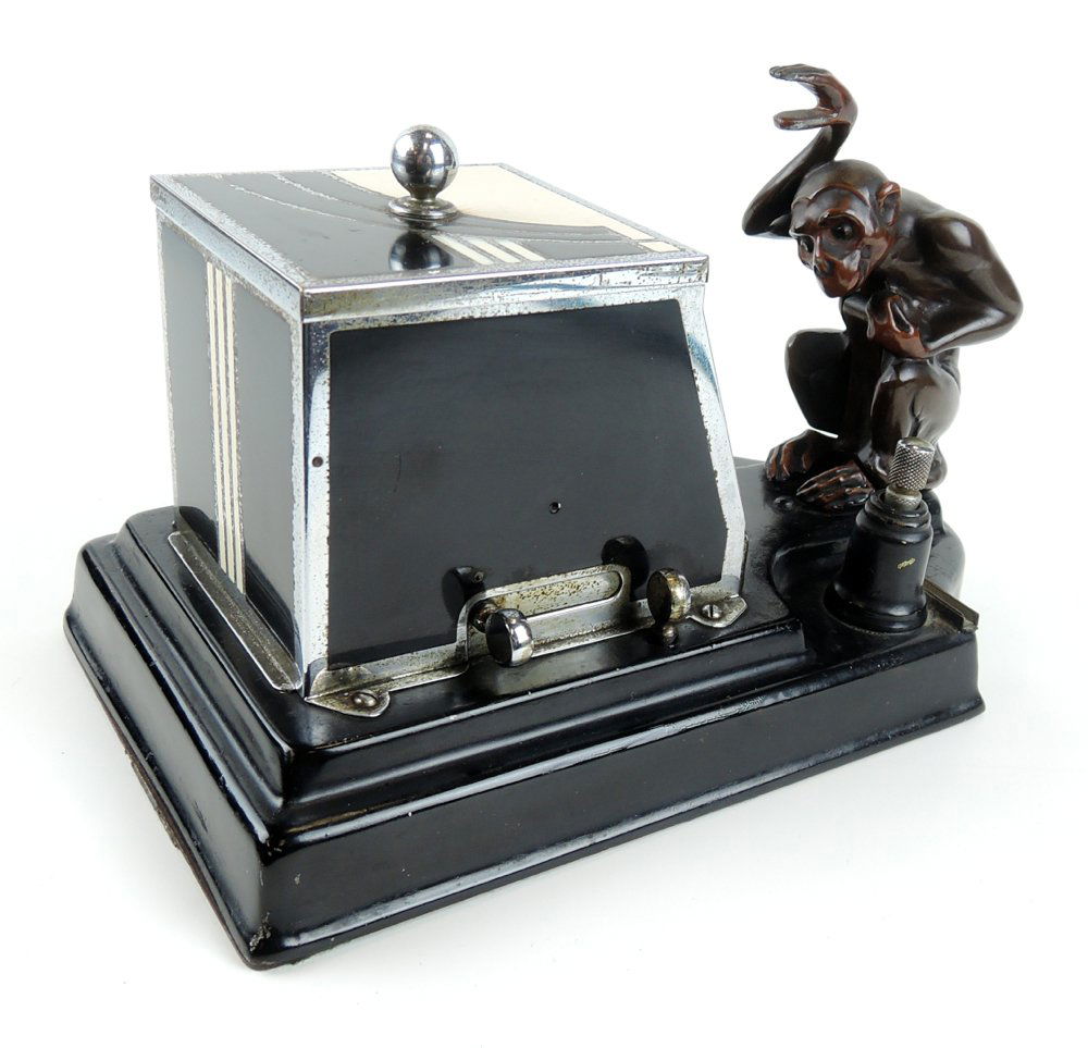 Vintage Art Deco Ronson Monkey Pik a Cig Lighter (1 of 5)
