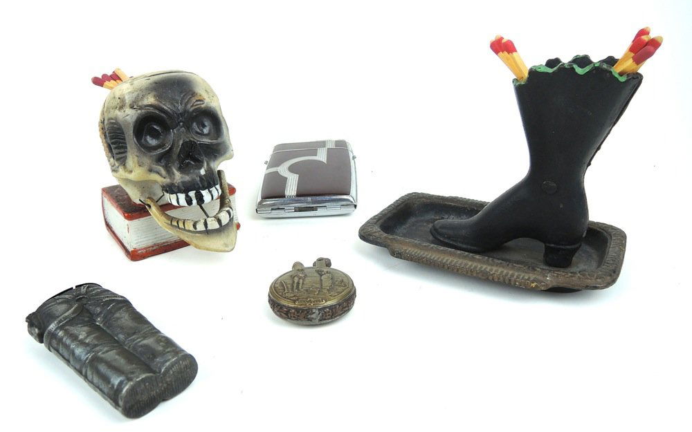 Group of 5 Match Stick Holders (1 of 2)