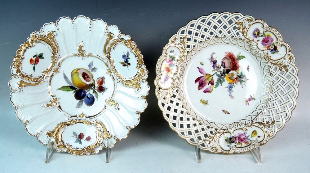Pair Meissen Plates (1 of 2)