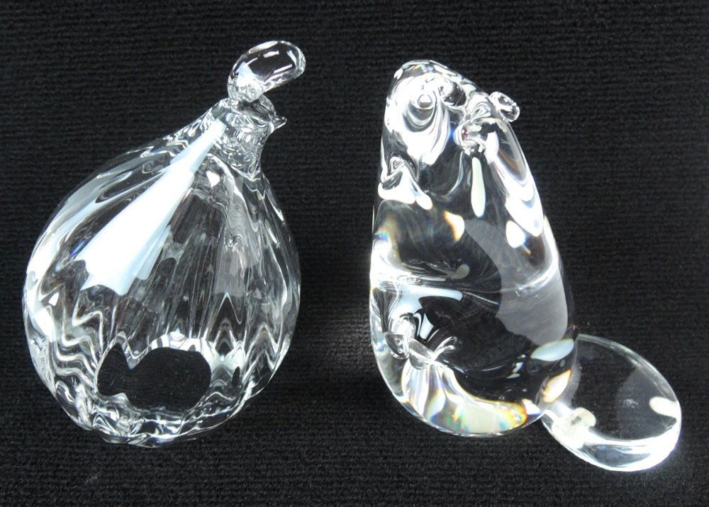 Steuben Figurines, Beaver & Quail (1 of 3)