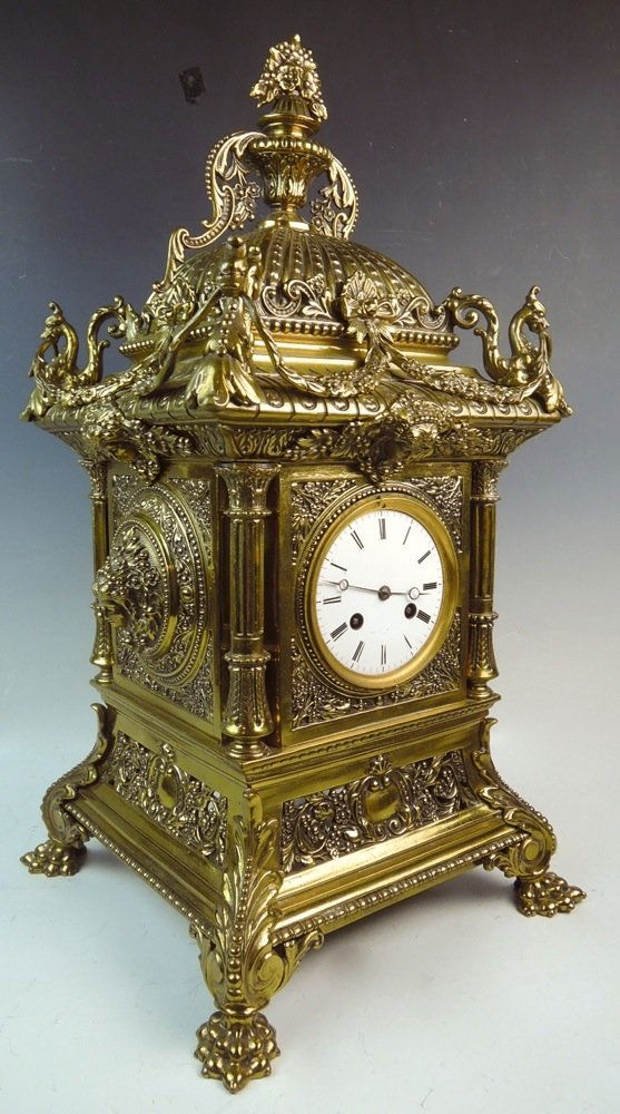 Large Very Ornate French Clock (1 of 4)