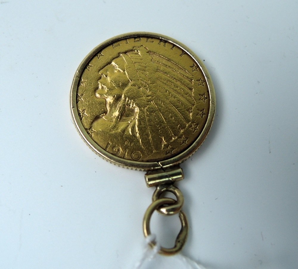 1910 United States $5.00 Indian Head Gold Coin (1 of 3)