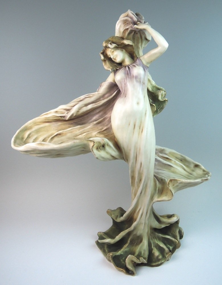 Art Nouveau Amphora Loie Fuller Figure RSTK (1 of 4)