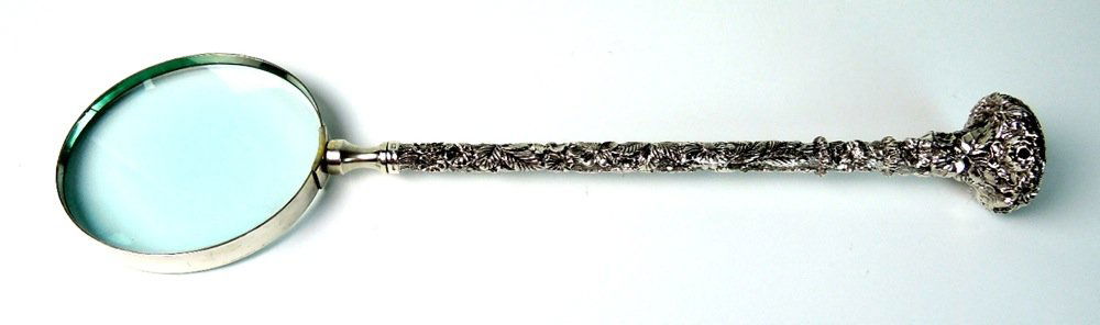 Ornate Sterling Silver Magnifying Glass (1 of 3)