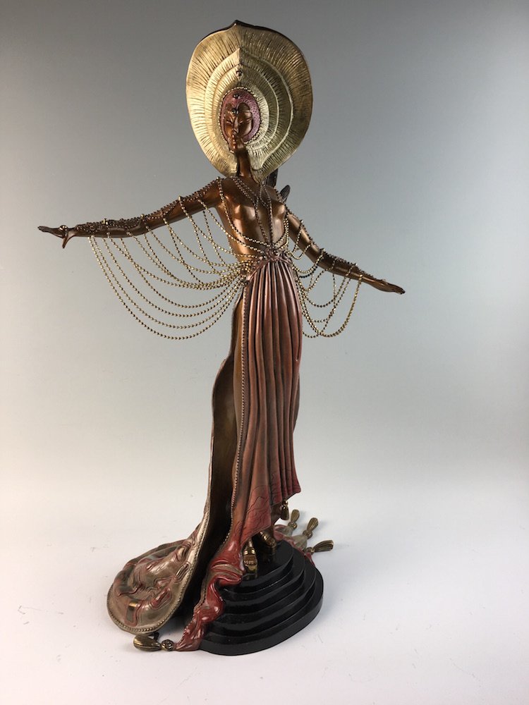 Signed Erte Bronze Sculpture "L'Oriental" (1 of 7)