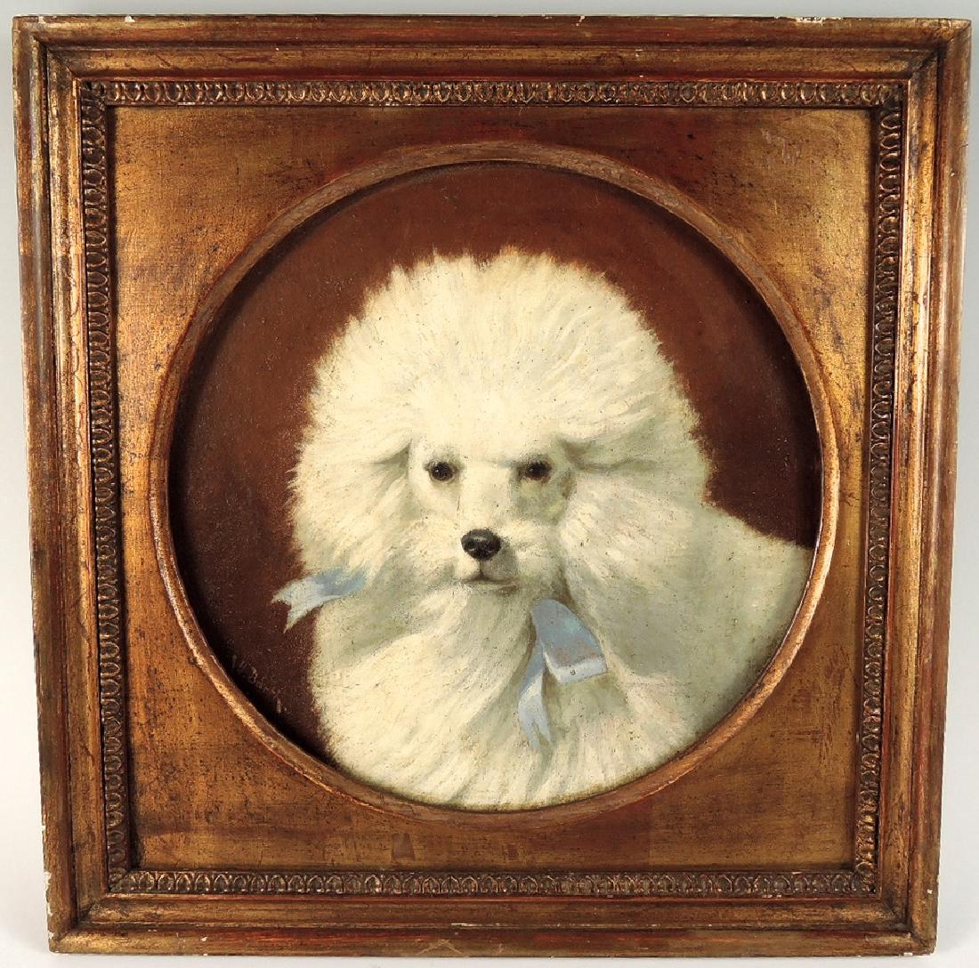 Great O/B Poodle Signed W. Barth (1 of 4)