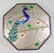 Art Deco Enamel & Silver & Sapphire Peacock Box