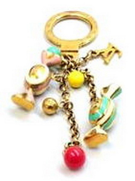 Louis Vuitton Gold Candy Charm Key Chain w, Receipt, (1 of 3)