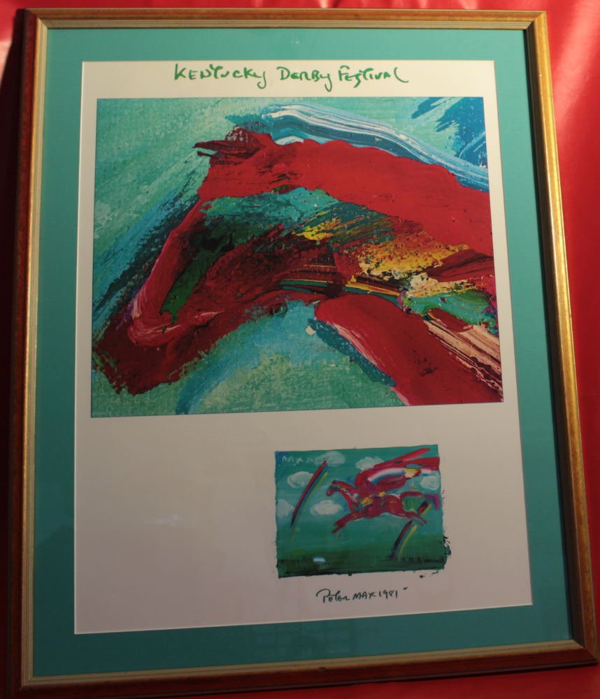 #49 Kentucky Derby 1st Official Artwork Poster: #49 Kentucky Derby 1st Official Artwork Poster Commissioned to Peter Max, 36x30", 10-lbs You are advised to do your own investigations or consult with an expert in the field. This is one of many art p