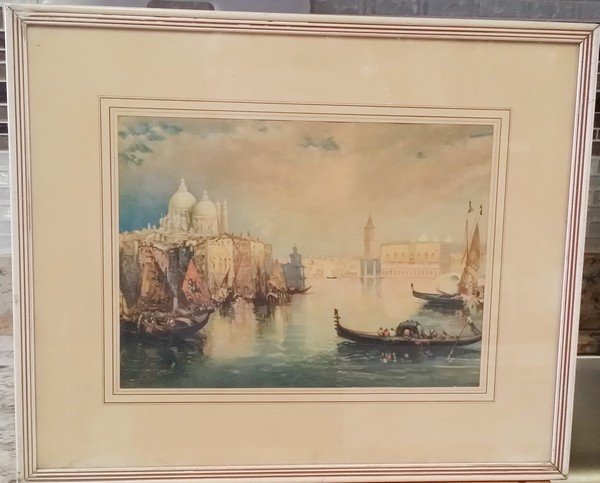 Antique c1900 Original Signed Brigantti 24x20, 5-lbs (1 of 6)