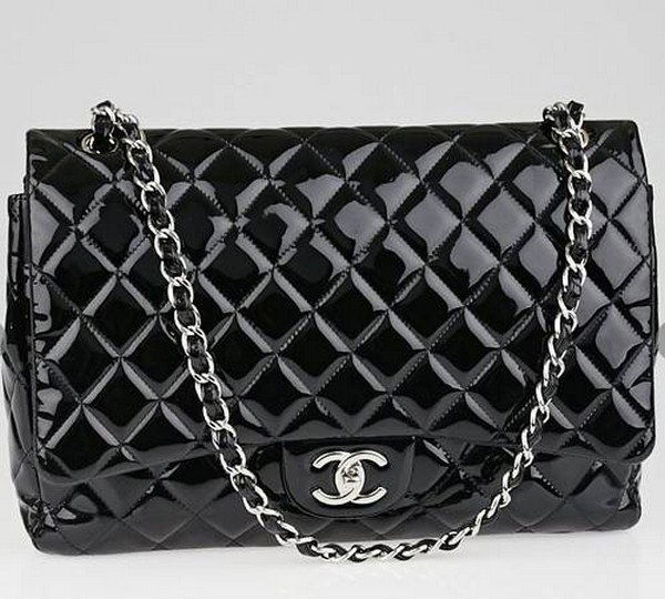 Authentic Chanel Black Maxi (1 of 10)