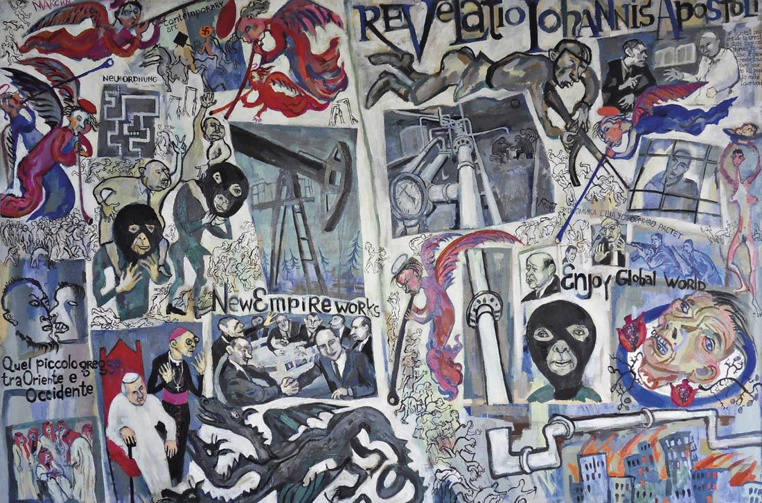 MAXIM KANTOR (RUSSIAN B. 1957): MAXIM KANTOR (RUSSIAN B. 1957) Newspaper, 2004 oil on canvas 160 x 240 cm (63 x 94 1/2 in.) signed, titled and dated on verso PROVENANCE Acquired directly from the artist Phillips London, October 14,