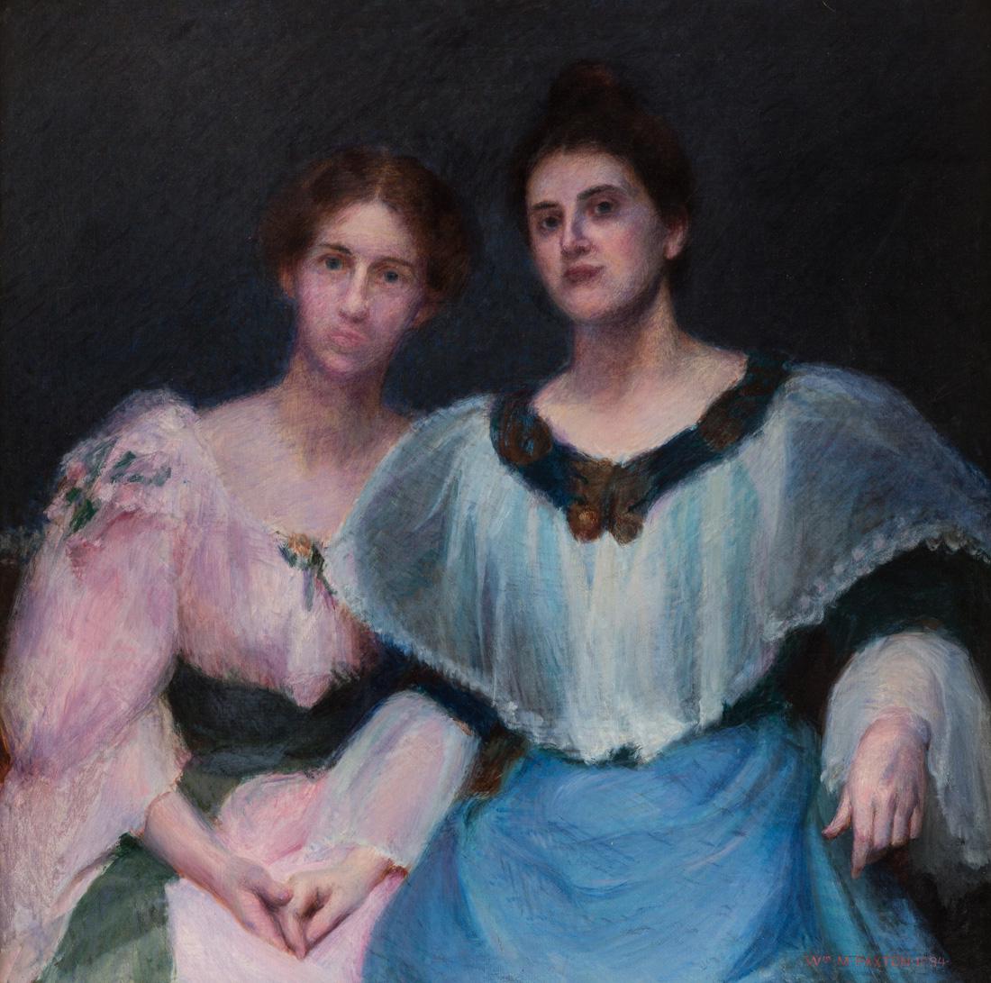 WILLIAM MCGREGOR PAXTON (AMERICAN 1869-1941): WILLIAM MCGREGOR PAXTON (AMERICAN 1869-1941) Together, 1894 oil on canvas 91.5 x 91.5 cm (36 x 36 in.) signed and dated lower right PROVENANCE Christie`s, New York, October 1-2, 2013, lot 71