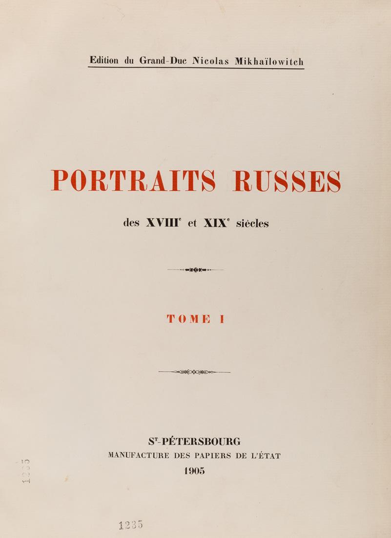 [GRAND DUKE NIKOLAI MIKHAILOVICH], RUSSIAN PORTRAITS, (1 of 20)