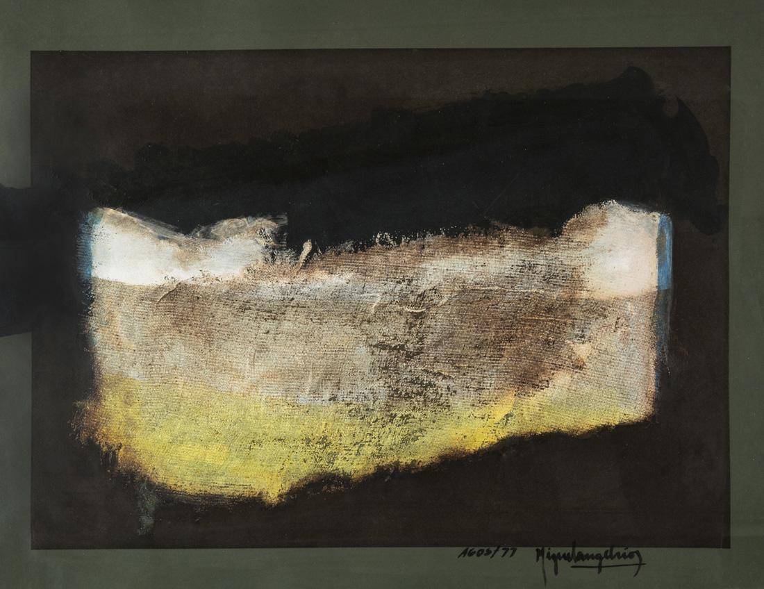 MIQUEL ANGEL RIOS (ARGENTINIAN-AMERICAN B. 1943): MIQUEL ANGEL RIOS (ARGENTINIAN-AMERICAN B. 1943) Untitled III, 1977 mixed media on paper 45.1 x 60.4 cm (17 3/4 x 23 3/4 in.) signed and dated lower right