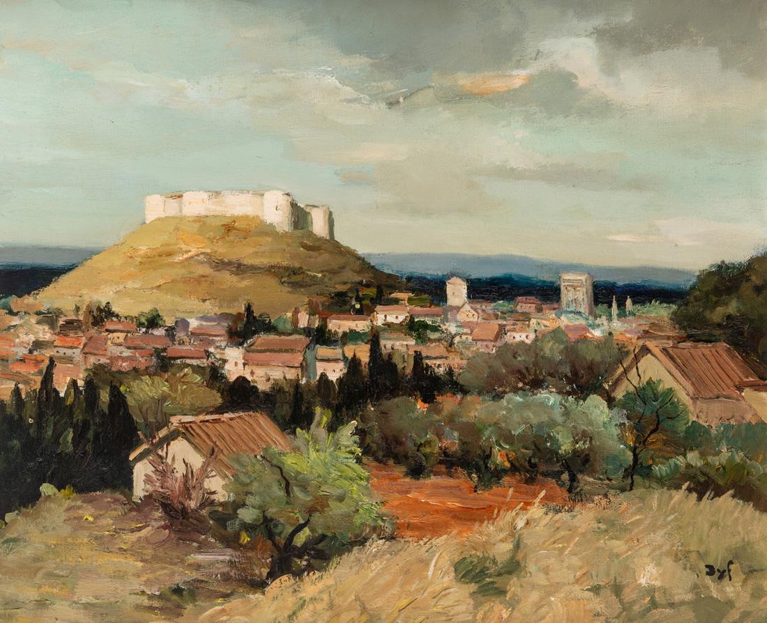 MARCEL DYF (FRENCH 1899-1985): MARCEL DYF (FRENCH 1899-1985) Villeneuve-les-Avignon, oil on canvas 58 x 71 cm (22 3/4 x 28 in.) signed and dated lower right
