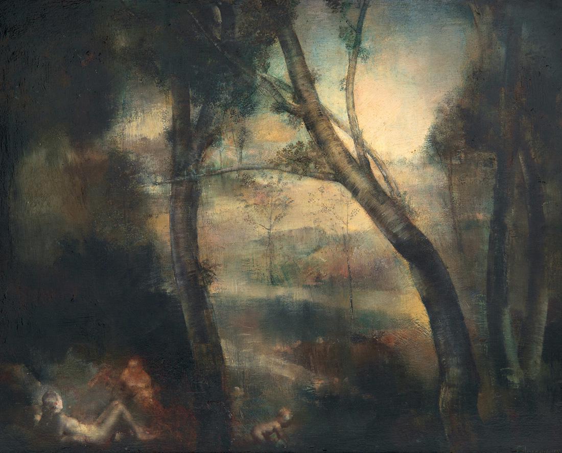 GRIGORY GLUCKMANN (RUSSIAN 1898-1973): GRIGORY GLUCKMANN (RUSSIAN 1898-1973) The Bathers, oil on panel 32.5 x 41 cm (12 3/4 x 16 1/8 in.) signed lower right PROVENANCESotheby's, New York, June 24, 1998, lot 116