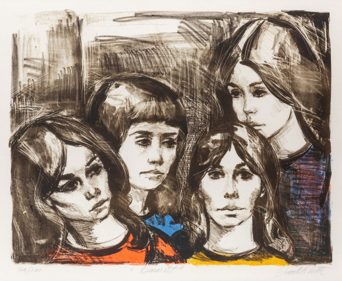 JAN DE RUTH (AMERICAN-CZECH 1922-1991), Portrait of Fou: JAN DE RUTH (AMERICAN-CZECH 1922-1991) Quartet, lithograph on paper 45.6 x 55.6 cm (18 x 21 7/8 in., sight) signed, titled and inscribed with edition 129/200 along lower edge