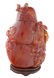 A FINE CHINESE CARNELIAN AGATE VESSEL WITH COVER, QING