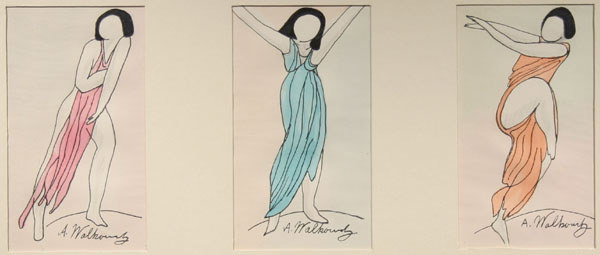 ABRAHAM WALKOWITZ b1878 Painting Isadora Duncan