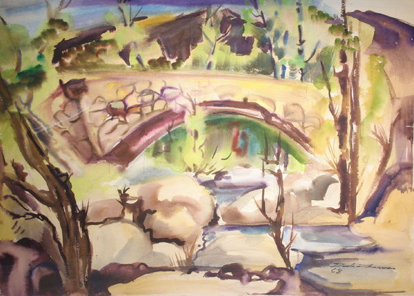 DALE THURMAN Listed American New York Painting