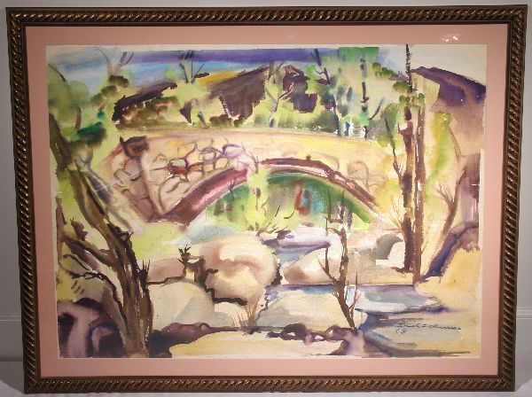 DALE THURMAN Listed American New York Painting - 2