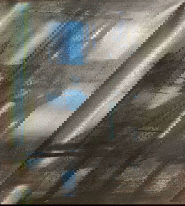 BORIS MARGO b1902 Listed Abstract Painting: BORIS MARGO (American 1902-1995) Pair of Abstract Paintings Oil on canvas 18 x 16 inches Signed on verso Dated 1964