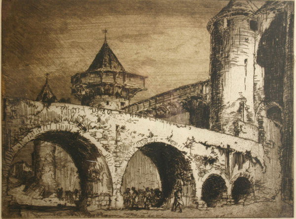FRANK BRANGWYN b1867 Hand Signed Lim. Ed. Etching