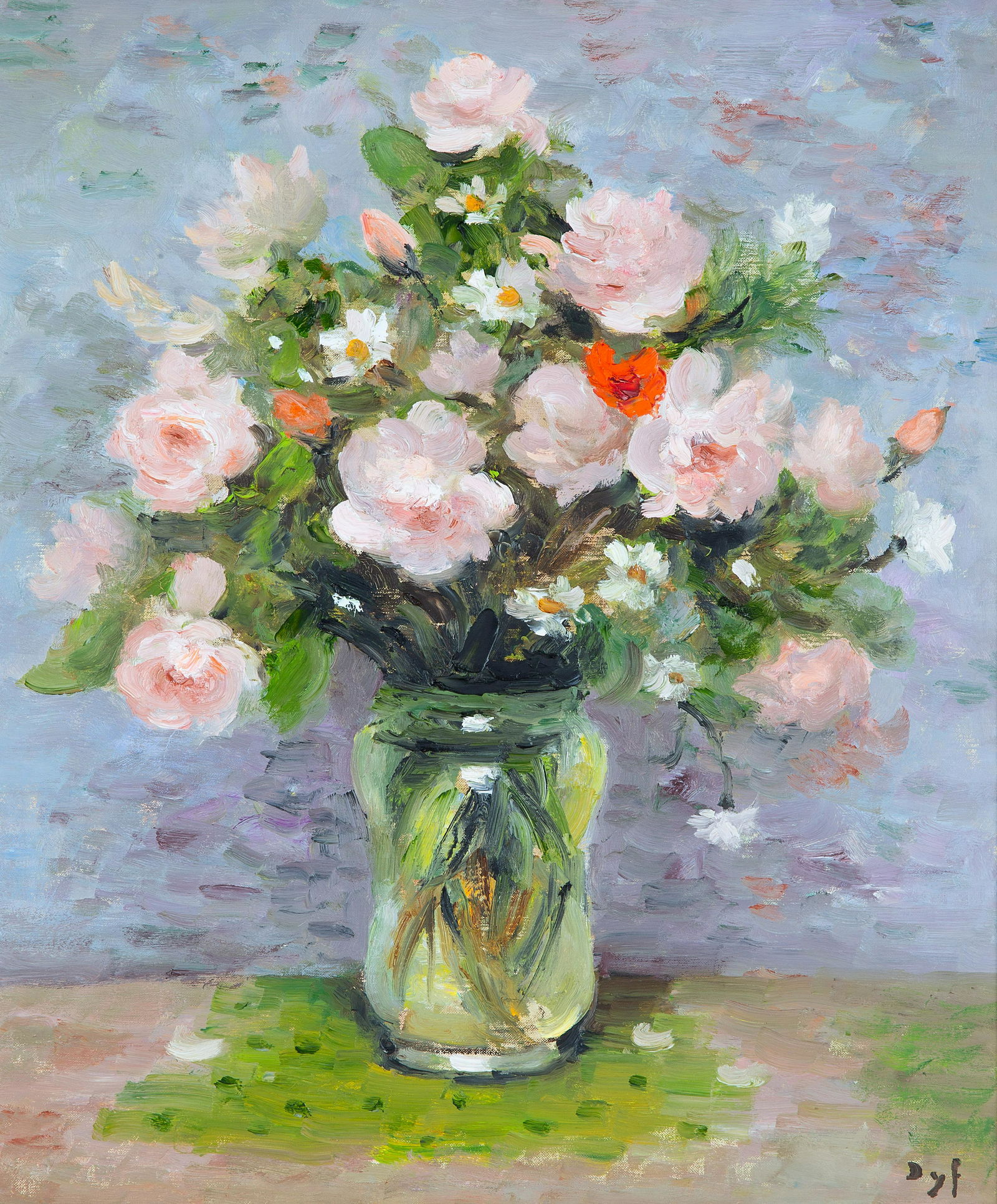 MARCEL DYF (FRENCH 1899-1985): MARCEL DYF (FRENCH 1899-1985) Spring Bouquet oil on canvas 55 x 46 cm (21 5/8 x 18 1/8 in.) signed lower right PROVENANCE J. Richards Gallery, Englewood NJ Acquired at the above by the curr