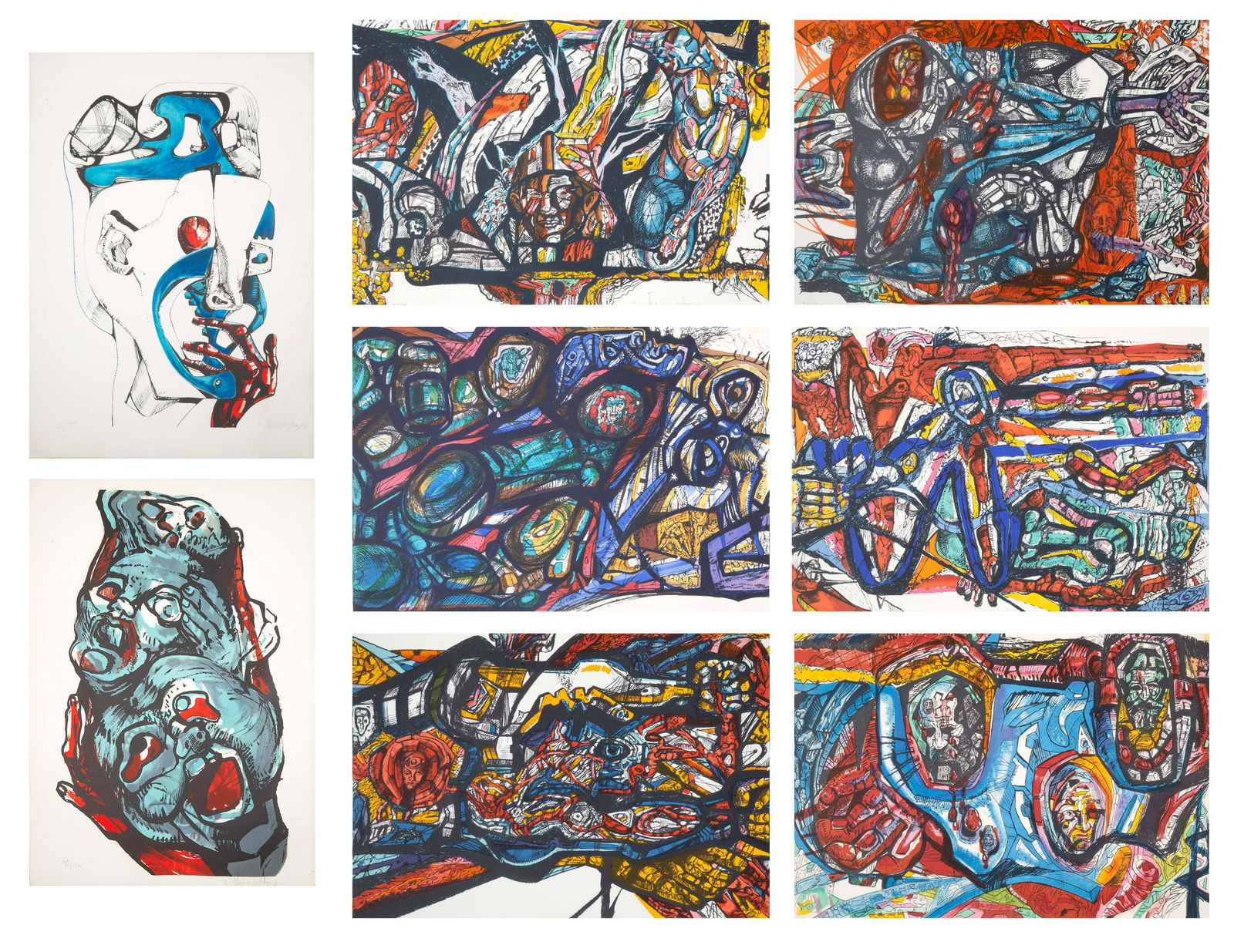 THE COMPLETE "HOLOCAUST" PORTFOLIO BY ERNST NEIZVESTNY (1 of 17)