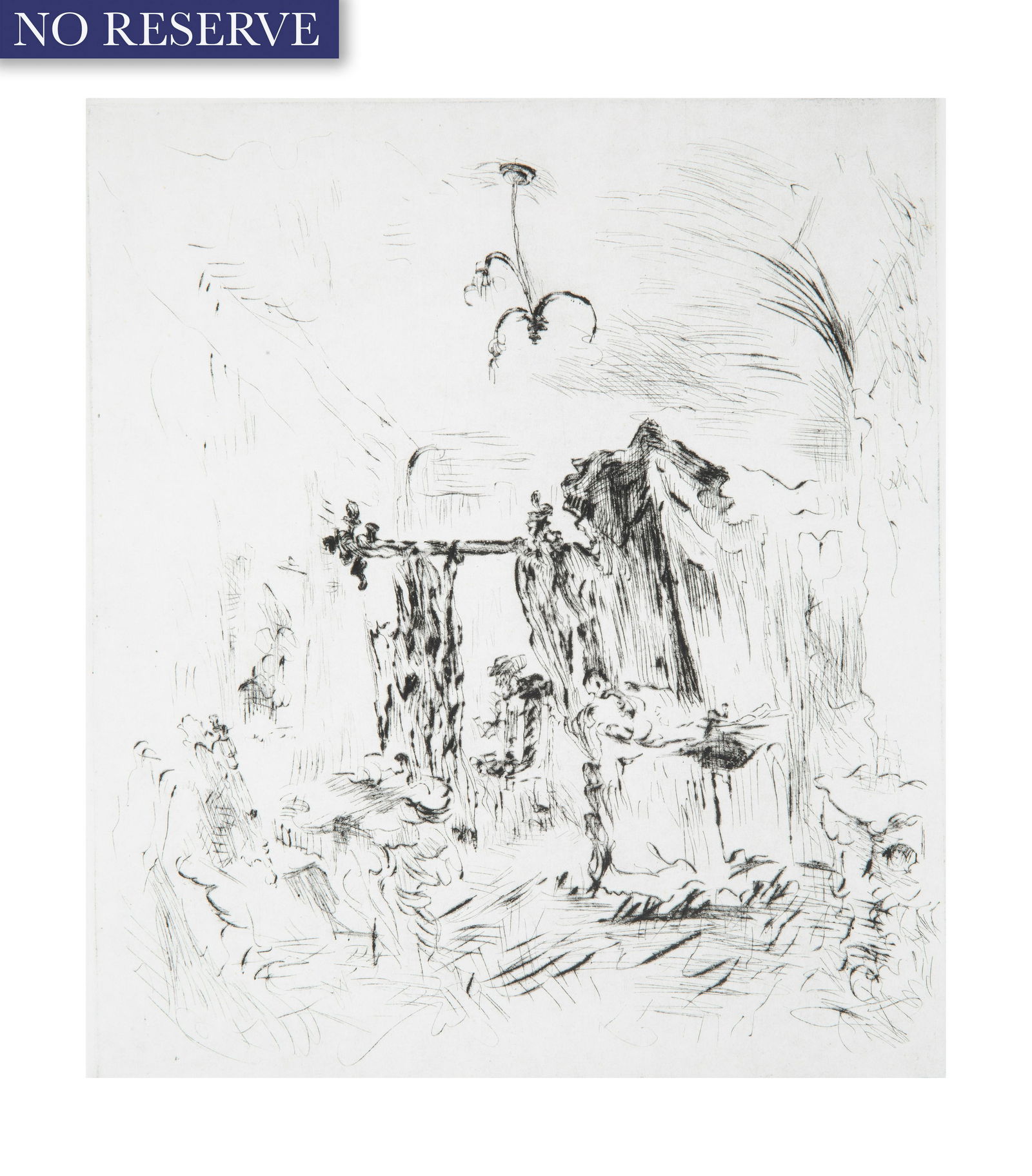 OLEG KUDRYASHOV (B. 1932): OLEG KUDRYASHOV (B. 1932) Bar Scene , 1969 etching on cream wove paper plate mark: 29 x 25 cm (11 3/8 x 9 7/8 in.); full sheet: 46 x 40 cm (18 1/8 x 15 3/4 in.) inscribed with proof edition, signed a